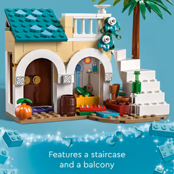 LEGO Disney Wish: Asha in The City of Rosas 43223 Building Toy Set  A Buildable Model from The Disney Movie to Inspire Adventures and Creative Play  A
