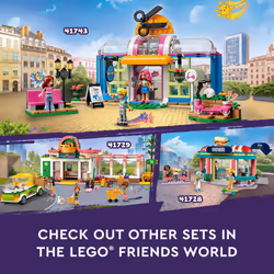 LEGO Friends Toy Hair Salon Building Toy - Hairdressing Set with Paisley & Olly Mini-Dolls  Creative Pretend Play Spa with Accessories  Fun for Boys - Additional view 4