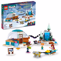 LEGO Friends Igloo Holiday Adventure 41760 Building Toy Set for Ages 8+  with 3 Dolls  2 Dog Characters  A Winter Themed Gift ...