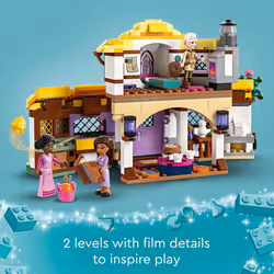LEGO Disney Wish: Ashas Cottage 43231 Building Toy Set  A Cottage for Role-Playing Life in The Hamlet  Collectible Gift This Holiday for Fan
