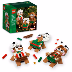 LEGO Gingerbread Ornaments - Christmas Tree Ornaments Building Set for Kids Boys & Girls Ages 6+ - 3 Gingerbread Decoration ...
