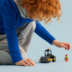 LEGO City Construction Steamroller Toy Playset  Fun Gift  Construction Toy Set for Kids Aged 5 Years Old Plus  Model Truck with a Worker Minifigure  I