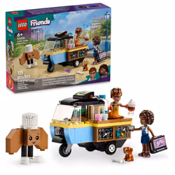LEGO Friends Mobile Bakery Food Cart Playset  Cooking Toy for Pretend Play  Small Gift for Kids  Girls and Boys Ages 6 and Up ...