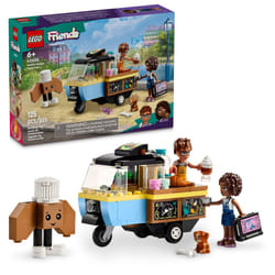 LEGO Friends Mobile Bakery Food Cart Playset  Cooking Toy for Pretend Play  Small Gift for Kids  Girls and Boys Ages 6 and Up with Aliya and Jules Min