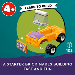 LEGO Friends Horse and Pony Trailer Playset  Building Toy for Kids  Creative Play Gift with Liann and Zoya Characters and 2 Animal Figures  Toy for 4