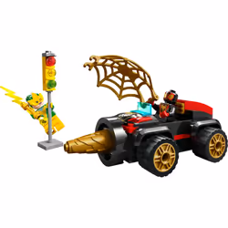 LEGO Marvel Drill Spinner Vehicle  Miles Morales Spin Car with 2 Minifigures  Marvel Toy from Disney+ TV Series Spidey and His Amazing Friends  Gift f - Additional view 4