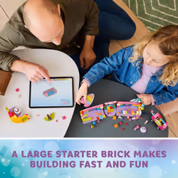 LEGO Gabbys Dollhouse Gabbys Party Room Disco Playset for Kids  DJ Entertainment Toy with Slide  Pink Car  and Animal Figures  Creative Role Play for - Additional view 4