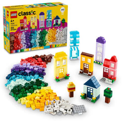 LEGO Classic Creative Houses Brick Building Set for Kids  Toy House Gift with Accessories and Doll Houses  Creative Toy for Young Builders  Boys and G