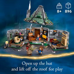 LEGO Harry Potter Hagrid's Hut: an Unexpected Visit - Harry Potter Toy for Boys & Girls Ages 8+ - Kids Building Toys W/Buildable House  7 Minifigures