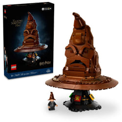 LEGO Harry Potter Talking Sorting Hat  Harry Potter Hogwarts Hat with 31 Randomized Sounds  Movie Themed Build and Display Model for Adults  Fun Harry