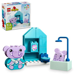 LEGO DUPLO My First Daily Routines: Bath Time Playset  Toddler Learning Toy for Kids Ages 18 Months Plus  Includes 2 Elephant Toys  Helps Preschoolers