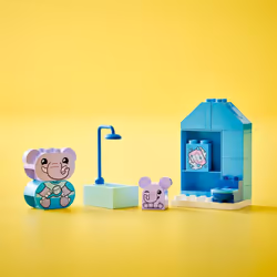 LEGO DUPLO My First Daily Routines: Bath Time Playset  Toddler Learning Toy for Kids Ages 18 Months Plus  Includes 2 Elephant Toys  Helps Preschoolers