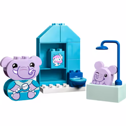 LEGO DUPLO My First Daily Routines: Bath Time Playset  Toddler Learning Toy for Kids Ages 18 Months Plus  Includes 2 Elephant Toys  Helps Preschoolers - Additional view 4
