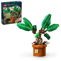 LEGO Harry Potter Mandrake Figure & Pot Plant Toy  Harry Potter Collectible Gift Idea for Kids  Magical Creature Playset for Room d?cor  Harry Potter