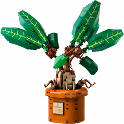 LEGO Harry Potter Mandrake Figure & Pot Plant Toy  Harry Potter Collectible Gift Idea for Kids  Magical Creature Playset for Room d?cor  Harry Potter