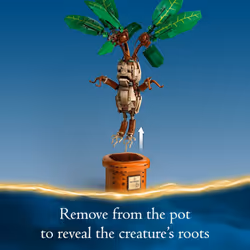 LEGO Harry Potter Mandrake Figure & Pot Plant Toy  Harry Potter Collectible Gift Idea for Kids  Magical Creature Playset for Room d?cor  Harry Potter - Additional view 4