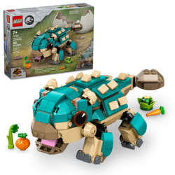 LEGO Jurassic World Baby Bumpy: Ankylosaurus Dinosaur Toy for Camp Cretaceous Fans and Kids Aged 7 Plus  Fun Build-a-Dinosaur Jurassic Park Toy for Bo