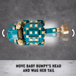 LEGO Jurassic World Baby Bumpy: Ankylosaurus Dinosaur Toy for Camp Cretaceous Fans and Kids Aged 7 Plus  Fun Build-a-Dinosaur Jurassic Park Toy for Bo