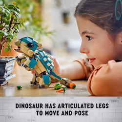 LEGO Jurassic World Baby Bumpy: Ankylosaurus Dinosaur Toy for Camp Cretaceous Fans and Kids Aged 7 Plus  Fun Build-a-Dinosaur Jurassic Park Toy for Bo - Additional view 4