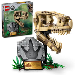 LEGO Jurassic World Dinosaur Fossils: T. rex Skull  Dino Toy for Boys and Girls  Educational Skeleton Model Set with Bones for Kids  Great Gift for Fa