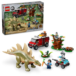 LEGO Jurassic World Dinosaur Missions: Stegosaurus Discovery Building Set - Dinosaur Toys Pretend Play Set with 2 Minifigures for Boys & Girls  Ages 6
