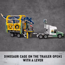 LEGO Jurassic World Dinosaur Missions: Allosaurus Transport Truck Toy  Fun Gift Idea for Kids with Kenji  Darius and Yaz Minifigures  Jurassic World D