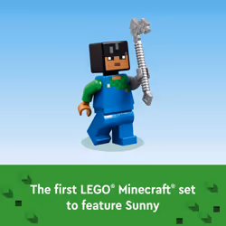LEGO Minecraft The Cherry Blossom Garden  Video Game Toy for Kids  Building Set with 2 Minecraft Minifigures  Bees and a Sniffer Figure  Hands-on Mine - Additional view 4