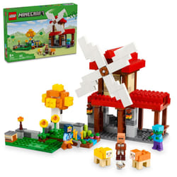LEGO Minecraft The Windmill Farm Building Toys - Minecraft Toys for Kids  Boys & Girls  Ages 8+ - 3 Minifigures Included - Birthday Gift for Fans of V
