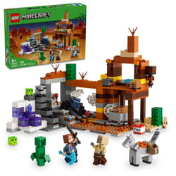 LEGO Minecraft The Badlands Mineshaft Video Game Toy  Mining Exploration Set with Minecraft Minifigures  Birthday Gift for Boys and Girls  Action Pack