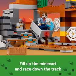 LEGO Minecraft The Badlands Mineshaft Video Game Toy  Mining Exploration Set with Minecraft Minifigures  Birthday Gift for Boys and Girls  Action Pack - Additional view 4