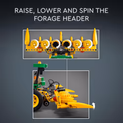 LEGO Technic John Deere 9700 Forage Harvester Tractor Toy  Buildable Farm Toy for Imaginative Play  Kids Truck Gift for Boys and Girls Ages 9 and Up w