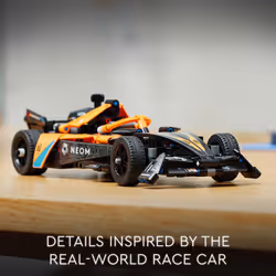 LEGO Technic NEOM McLaren Formula E Race Car Toy  Model Pull Back Car Toy  McLaren Toy Car Set for Kids  Birthday Gift Idea for Boys and Girls Aged 9 - Additional view 4