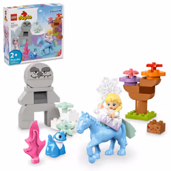 LEGO DUPLO Disney Elsa & Bruni in The Enchanted Forest Frozen Toy - Disney Princess Building Set for Toddlers with Elsa Minif ...