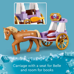LEGO Disney Princess Belles Storytime Horse Carriage and Mini-Doll  Princess Toy for Kids  Disneys Beauty and The Beast Movie Gift for Girls and Boys