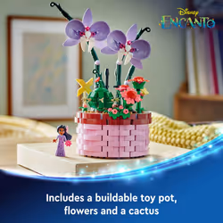 LEGO Disney Encanto Isabelas Flowerpot  Buildable Orchid Flower Toy for Kids with Disney Encanto Mini-Doll  Disney Toy for Play and Display  Fun Disne