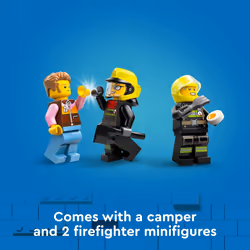 LEGO City 4x4 Fire Truck with Rescue Boat Toy for Kids Ages 5 and Up - Additional view 4