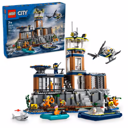 LEGO City Police Prison Island Toy Building Set Birthday Gift for Boy