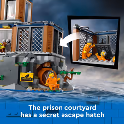 LEGO City Police Prison Island Toy Building Set  Birthday Gift for Boy