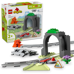 LEGO DUPLO Town Train Tunnel and Tracks Expansion Set - 10 Extra Pieces of Train Tracks - Preschool and Toddler Train Set  Ages 2+ - Building Toy for
