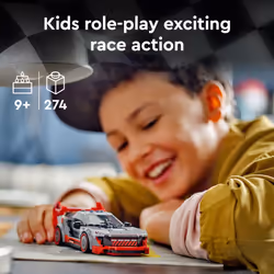 LEGO Speed Champions Audi S1 e-tron Quattro Race Car Toy - Building Toys for Kids  Boys & Girls  Ages 9+ with Design Details & 1 Minifigure - Car Mode