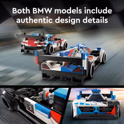 LEGO Speed Champions BMW M4 GT3 & BMW M Hybrid V8 Race Cars  BMW Toy for Kids with 2 Buildable Models and 2 Driver Minifigures  Car Toy Birthday Gift