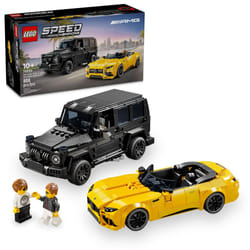 LEGO Speed Champions Mercedes-AMG G 63 & Mercedes-AMG SL 63 F1 Toy Car  Formula 1 Vehicle Set for Kids  2 Building Sets with 2 Driver Minifigures  Con
