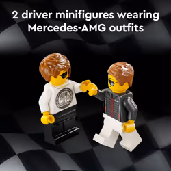 LEGO Speed Champions Mercedes-AMG G 63 & Mercedes-AMG SL 63 F1 Toy Car  Formula 1 Vehicle Set for Kids  2 Building Sets with 2 Driver Minifigures  Con