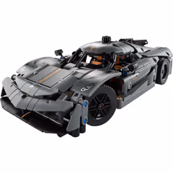 LEGO Technic Koenigsegg Jesko Absolut Grey Hypercar  Sports Car Building Toy Set for Boys and Girls  Vehicle Racing Car for Kids  Buildable Model Kit