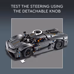 LEGO Technic Koenigsegg Jesko Absolut Grey Hypercar  Sports Car Building Toy Set for Boys and Girls  Vehicle Racing Car for Kids  Buildable Model Kit - Additional view 4