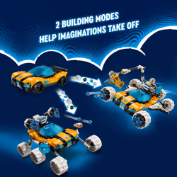 LEGO DREAMZzz Mr. Ozs Space Car Toy  Transforming Vehicle Building Set  Includes TV Show Minifigures Mr. Oz  Albert and Jayden  Space Shuttle Toy Gift