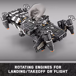 LEGO Star Wars Skeleton Crew The Onyx Cinder Spaceship Toy - Star Wars Building Toy Set for Kids  Boys & Girls  Ages 10+ - Birthday Gift for Fans - 75
