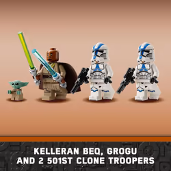 LEGO Star Wars BARC Speeder Escape  Mandalorian Toy Building Set for Kids  May The 4th Be with You Decoration with Kelleran Beq and Grogu  Star Wars T