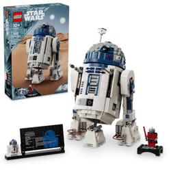 LEGO Star Wars R2-D2 Brick Built Droid Figure  Collectible Star Wars Room D?cor with Exclusive 25th Anniversary Minifigure Darth Malak  Creative Play