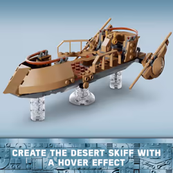 LEGO Star Wars: Return of The Jedi Desert Skiff & Sarlacc Pit  Vehicle Building Set with 25th Anniversary Minifigure Nien Nunb  Collectible Toy for St